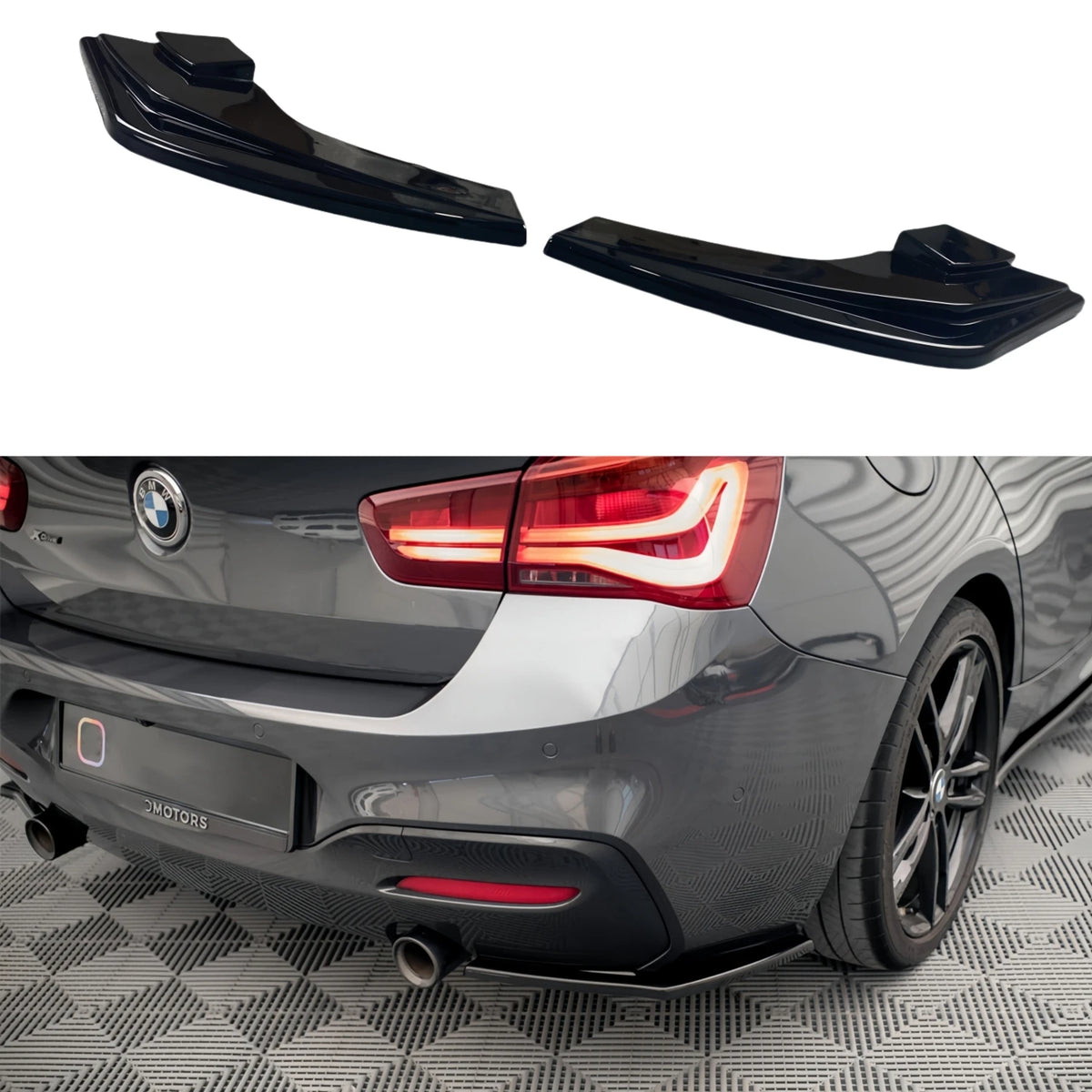 Extensions Latérales de Diffuseur Arrière – BMW Série 1 F20/F21 LCI M Sport 2015-2019