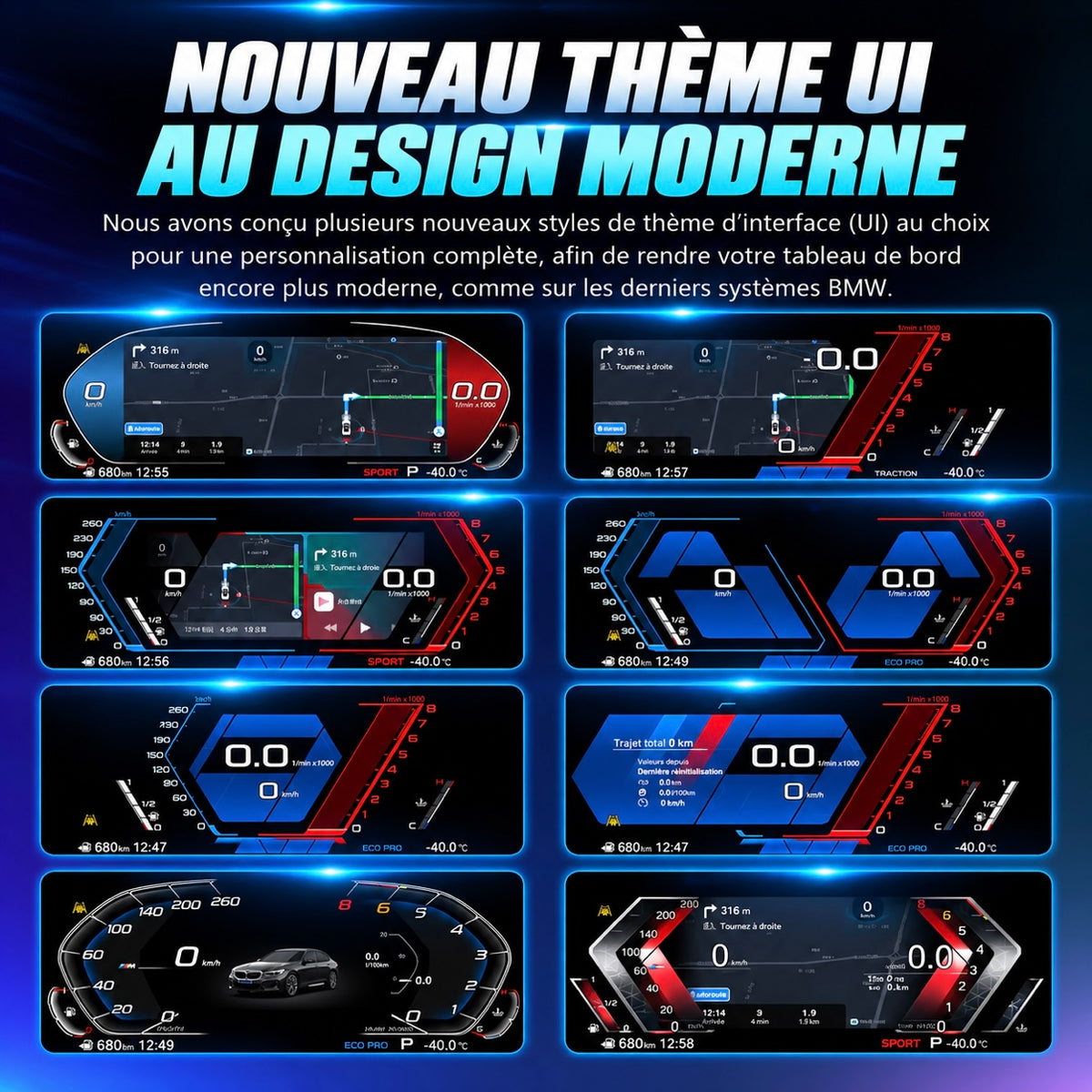 Compteur Digital avec CarPlay – BMW Série 1 F20/F21