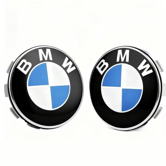 Cache moyeux de roue BMW 68 mm – Lot de 4