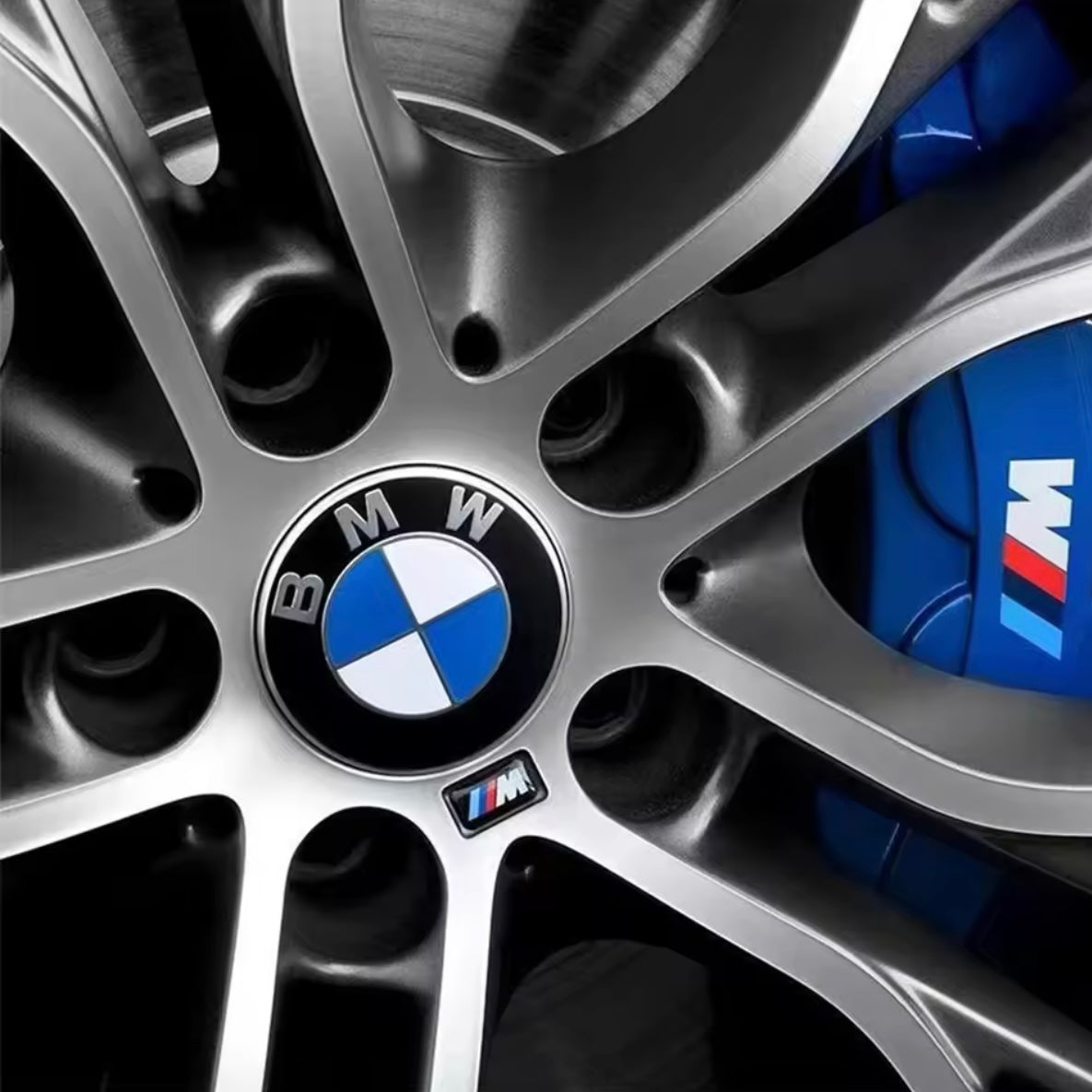Cache moyeux de roue BMW 68 mm – Lot de 4